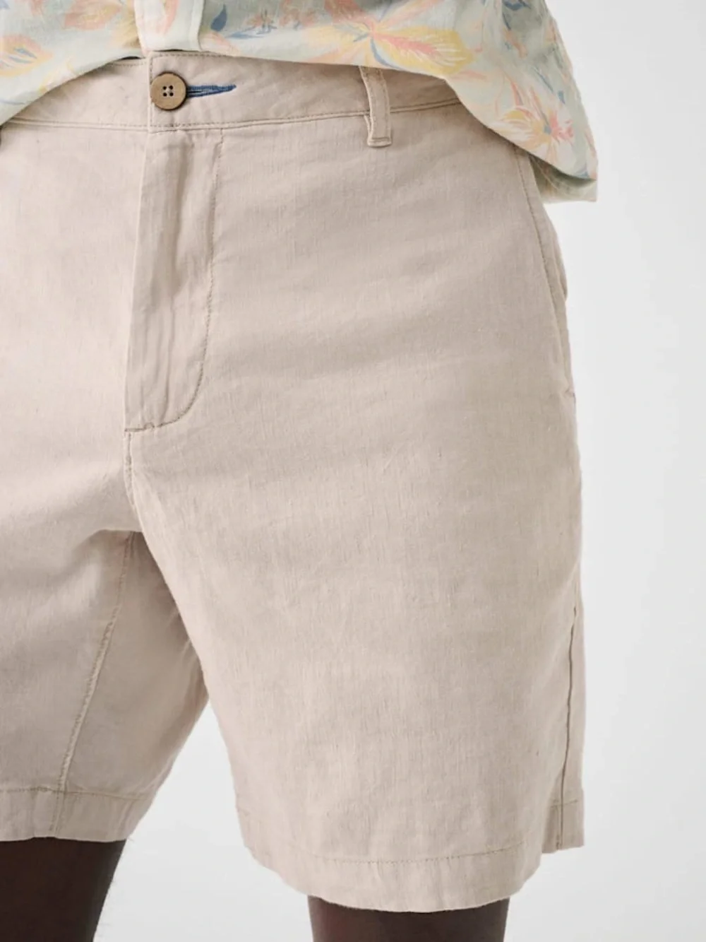 Faherty Tradewinds Linen Blend Shorts - Beige
